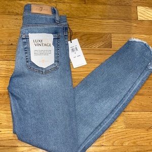 7 Seven For all Mankind Luxe Vintage Skinny Flora Denim NWT 24
